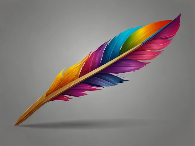 two feathers with a colorful background that says peacock feathers