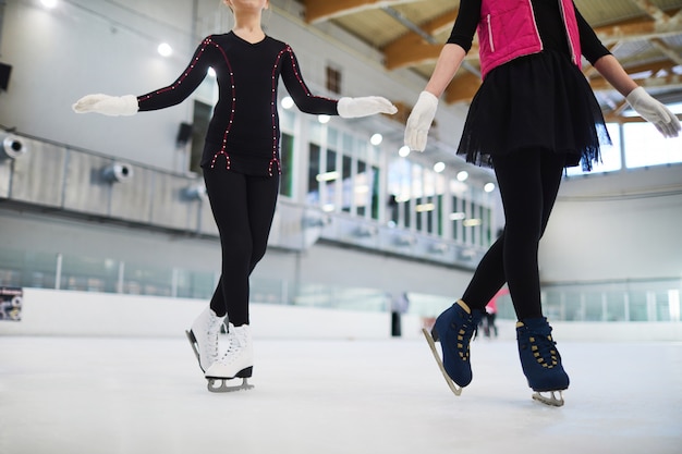 Two Figure Skaters Posing