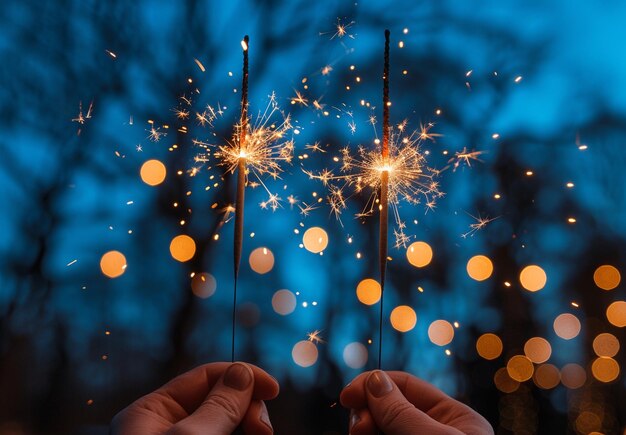 two hands holding sparklers with the words quot sparklers quot on them