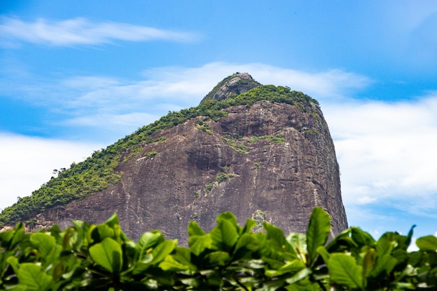 Two Hill Brother seen from the Ipanema neighborhood in Rio de Janeiro