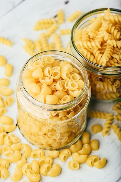 Two kinds of Italian pasta