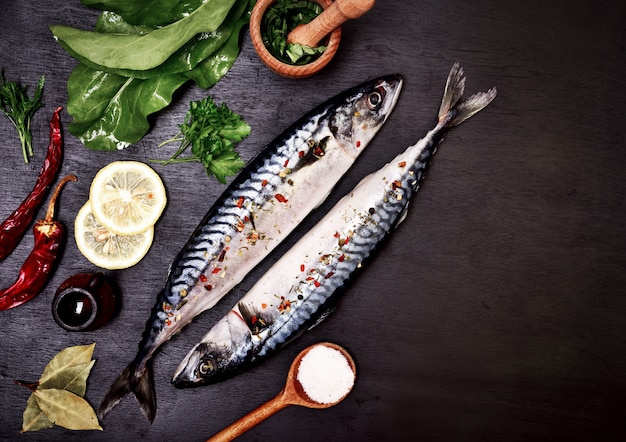 Two mackerel in spices 