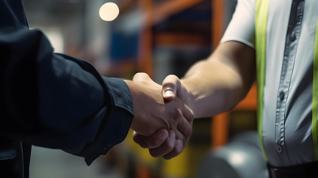 Two men shaking hands, one of which is the number 1.