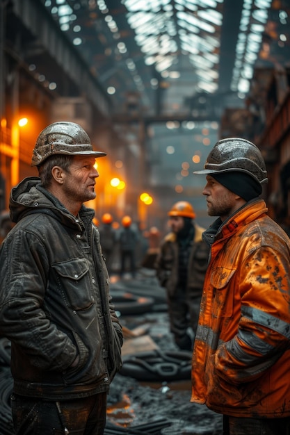 Two Men Standing Together