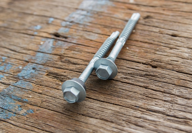 Two Metal screws and bolts