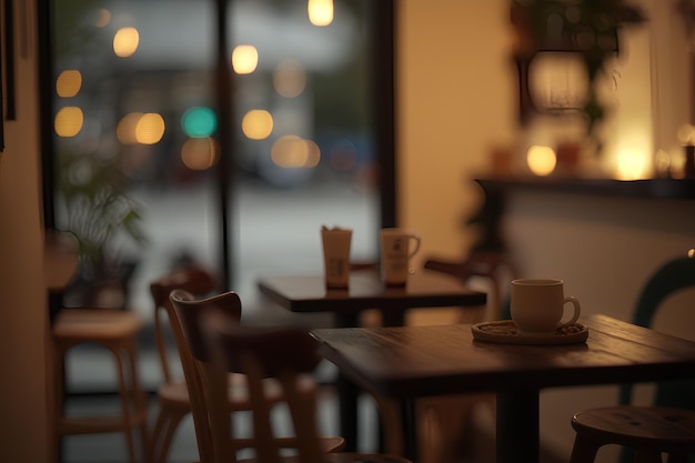 Two mugs on a table