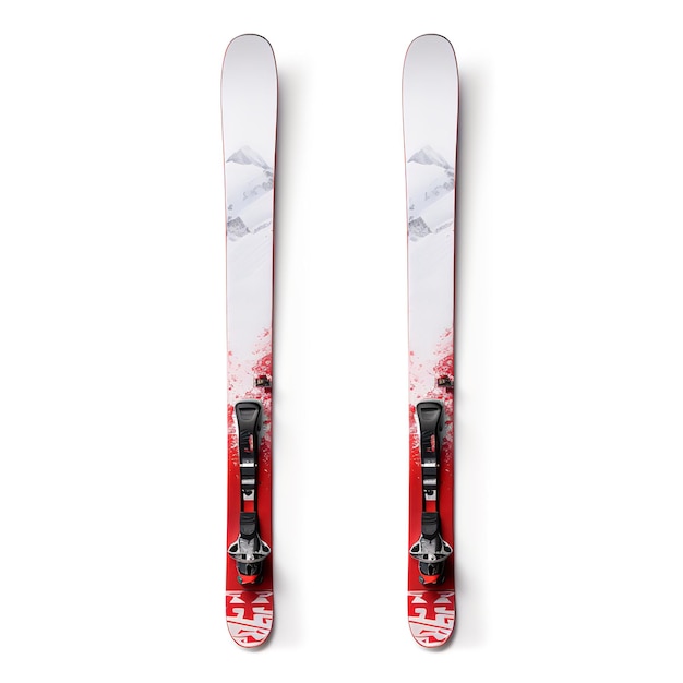 two skis with the word  geri  on them