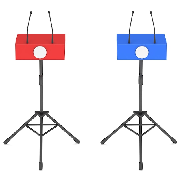 Two Speaker Podiums on Tripod