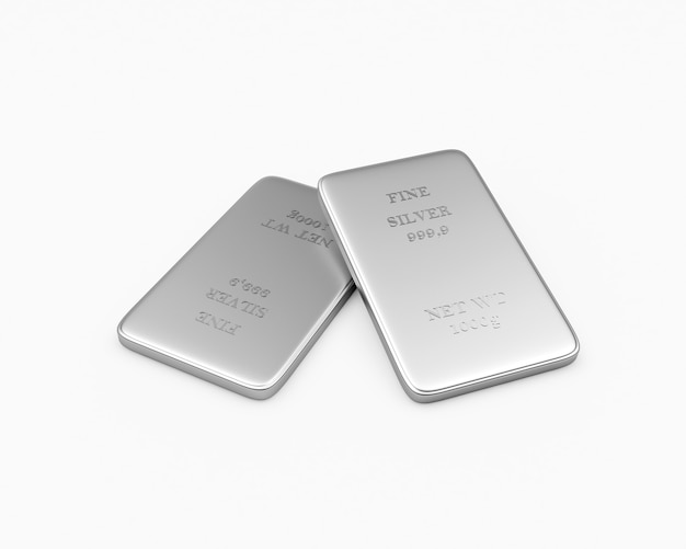 Two thin silver bars