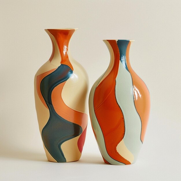 Photo two unique vases one sweet and one savory perfect for gifting or decoration