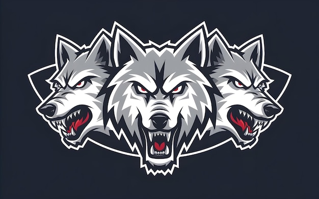 two wolfs with red eyes and the words wolfs on the front