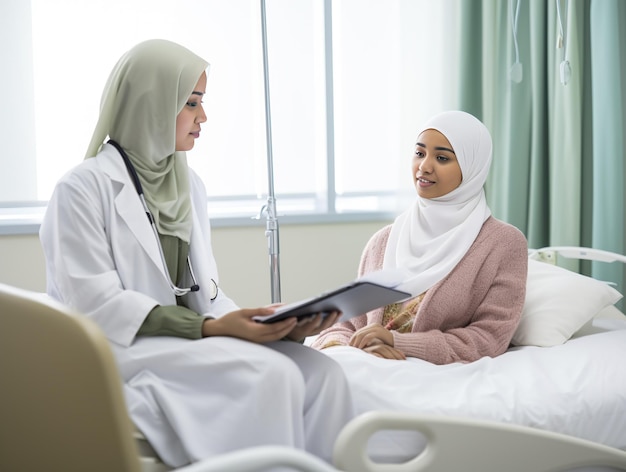 two women in a hospital one of which is a doctor