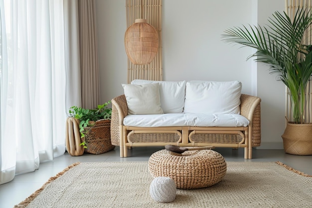 Tylish modern room with small rattan decorative accents ar 32 Job ID 78b7d004edef4118b7d8b1b4851d9f4