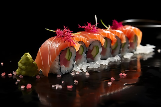 Type Of Sushi Presented In Light