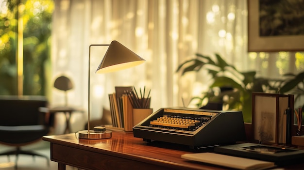 Photo typewriter on a desk