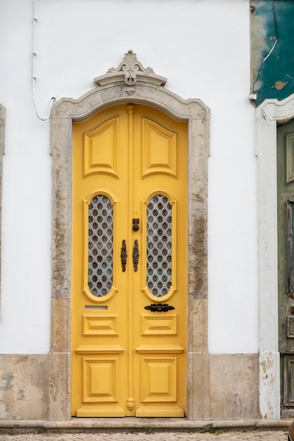 Typical architecture door detail of Portuguese buildings