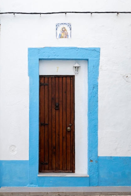 Typical architecture door detail of Portuguese buildings