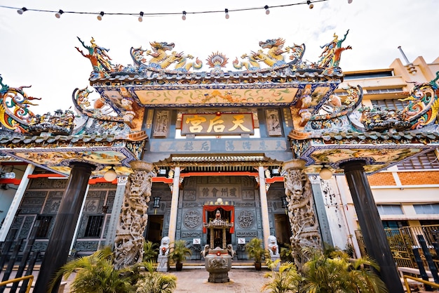 Typical Chinese temple in Malaysia, George Town, Penang