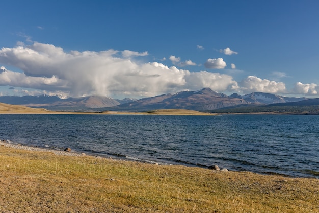 Typical landscapes of Mongolia. mountain slopes and valleys. Altai, Mongolia