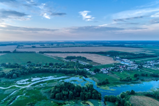 Typical Russian plain landscape