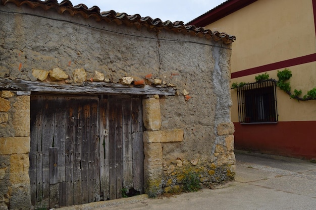 Typical street of the town of Topas de salamanca