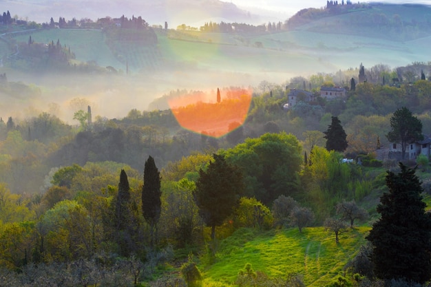 Typical Tuscan landscape