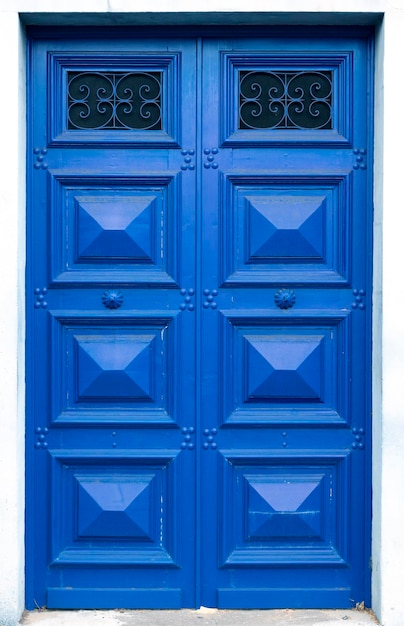 Typical vintage wooden door