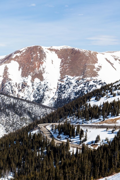 Typical weekend at Loveland pass on late Winter day.