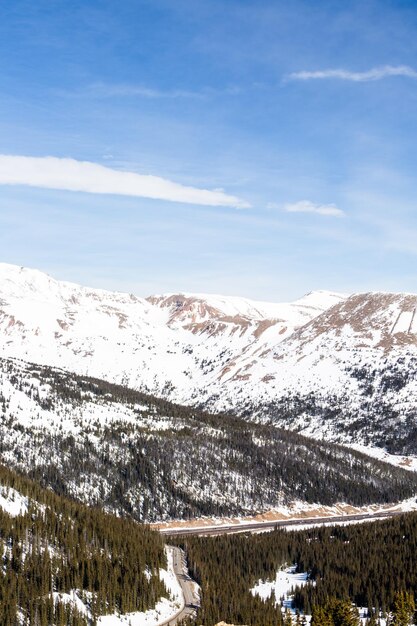 Typical weekend at Loveland pass on late Winter day.