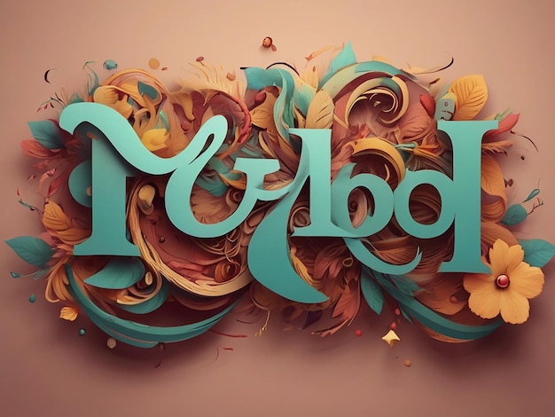 Photo a typography backgrounds artistic and creative 8k background