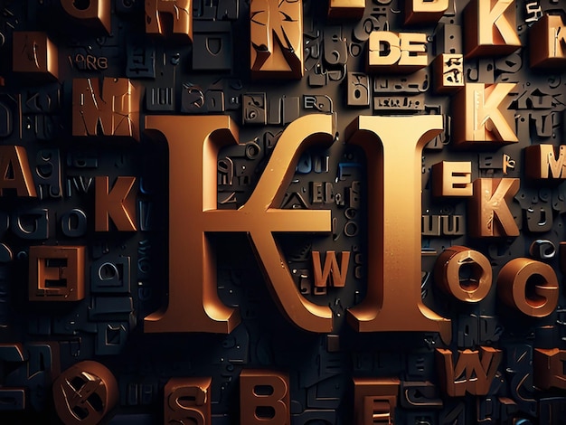 Photo a typography backgrounds artistic and creative 8k background