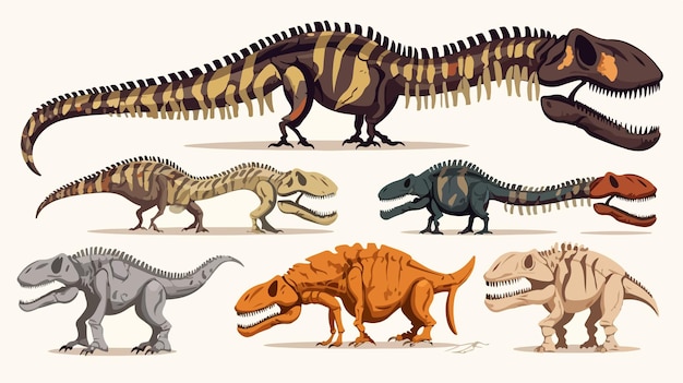 Tyrannosaurus Rex Fossils Dinosaur Skeleton Old Excavation