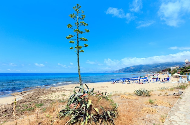 Tyrrhenian sea beach Campania Italy