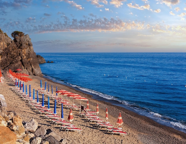 Tyrrhenian sea beach Campania Italy