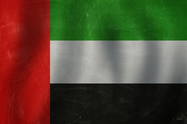 UAE flag background United Arab Emirates travel and learn arabic language concept