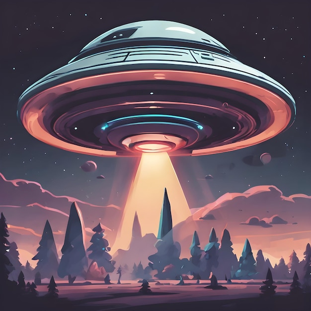 Ufo Icon Background Very Cool