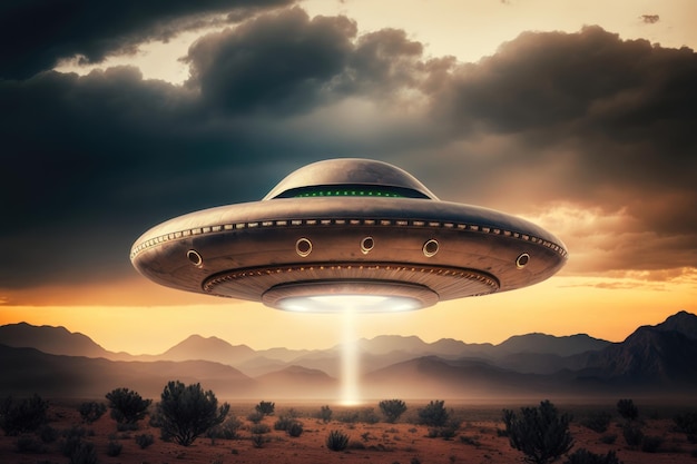 UFO unidentified flying object AI generated