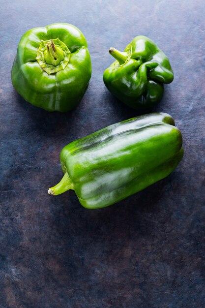 Ugly bell pepper on dark