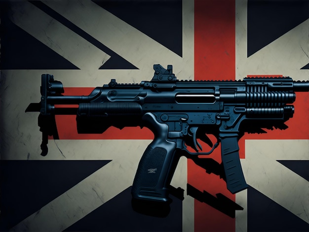 UK flag gun