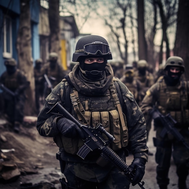 Ukraine war zone