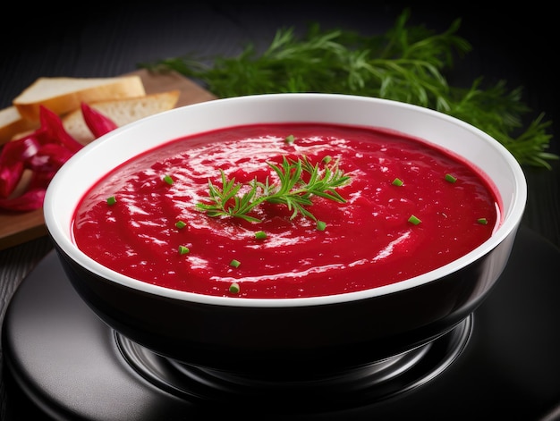 Ukrainian beet root soup borscht