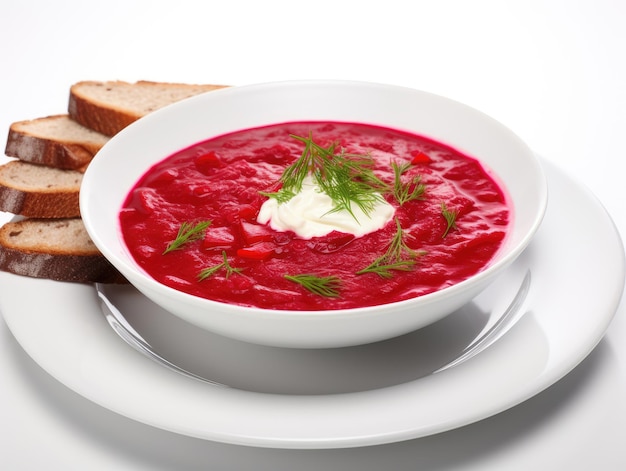 Ukrainian beet root soup borscht