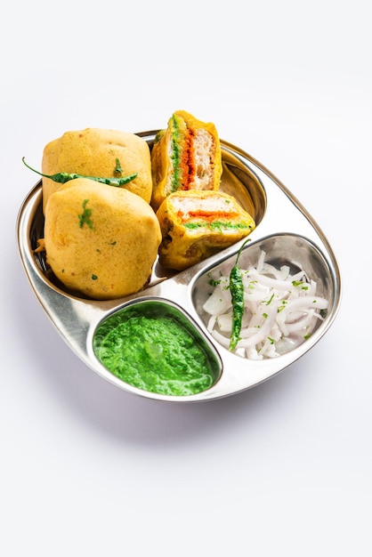 Ulta Vada Pav is made with a spicy potato stuffed bun called pav inside vada inside out wada pao