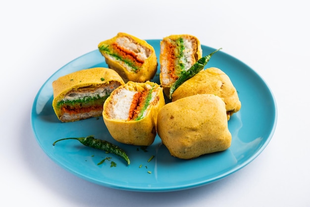 Ulta Vada Pav is made with a spicy potato stuffed bun called pav inside vada inside out wada pao