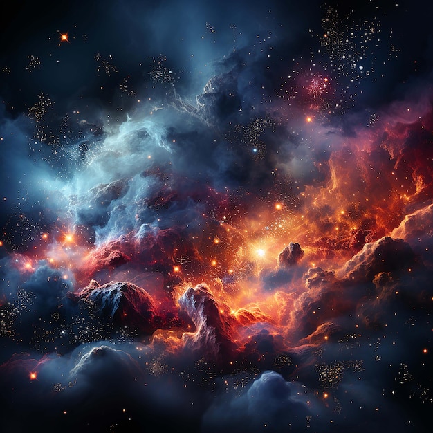 ultra detailed nebula abstract wallpaper 10 generate by AI