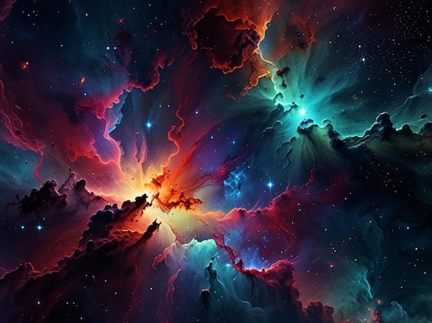 Photo ultra detailed nebula abstract wallpaper ai generative