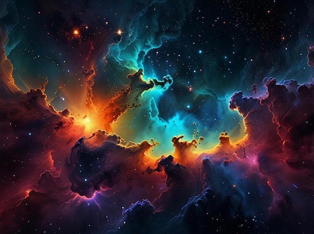 Photo ultra detailed nebula abstract wallpaper ai generative