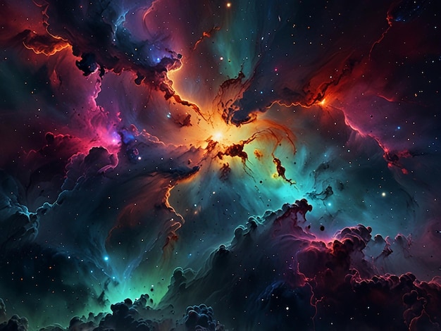 Photo ultra detailed nebula abstract wallpaper ai generative