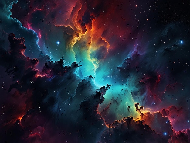 Photo ultra detailed nebula abstract wallpaper ai generative