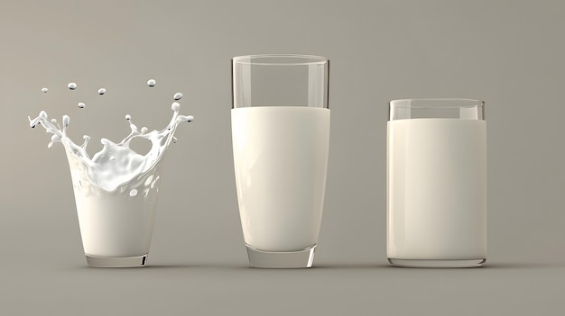 Photo ultra realistic milk photograph in 169 aspect ratio